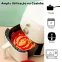 Kit 6 Formas Air Fryer Tamanhos Variados Silicone Antiaderente Micro-ondas Lavável com Alça